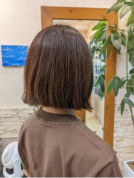 ヘアーアンドメイク エクリ 不動前店(Hair&Make equri) 切りっぱなしボブ