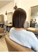 ぱつっとボブ