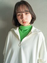 カンナ(Canna)&nbsp;シースルーバング/ふんわりボブ/ショコラアッシュ/髪質改善/20代