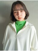 シースルーバング/ふんわりボブ/ショコラアッシュ/髪質改善/20代