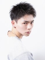 コンフィデンス 新宿3rd(confidence)&nbsp;メンズ王道アップバングベリーショート黒髪ツーブロック