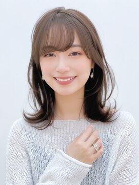 ユーフォリア 新宿通り(Euphoria) くびレイヤーエモージュケアカラー似合わせカットシアブラウン