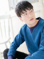 モッズ ヘア 福岡姪浜店(mod's hair) mod's姪浜/黒髪アッシュブラックツーブロックヘア束感ショートh