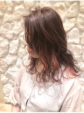 モアナバイヘッドライト 曽根店(Moana by HEADLIGHT) Moana【豊中曽根】#インナーカラー#ピンク#ケアブリーチ