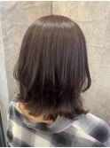 【レイヤーカット】【艶感ブラウンカラー】