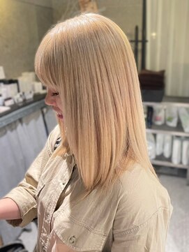 チャオ バイ ミチ(Chao by MICHI) 【Chao sachika】抜きっぱなしブロンド　ケアブリーチ　透明感