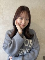 アンニュ(annuy)&nbsp;【annuy_ユウカ】 顔まわりカット/透明感カラー／韓国巻き