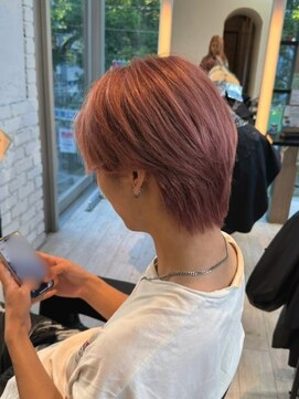 インク サカエ(inq sakae) ブリーチカラーピンクグレージュ