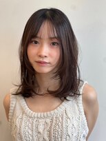 ノイカーム(noi Calm) 髪質改善トリートメントミルクティーベージュカラーくびれヘア