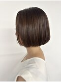 ミニボブ/ストレート仕上げ/艶髪/美髪/ボブ/小顔カット