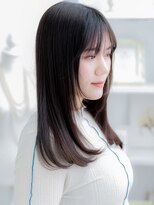 モッズヘア 越谷(mod's hair) ★暗めカラー黒髪艶感前下がり顔周りレイヤーロング20代30代★1