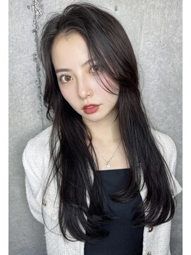 クーエフー(coo et fuu) 秋カラーシースルーバング透明感カラーレイヤーカット