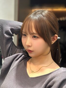 暗めカラー/韓国風巻き/レイヤーカット/髪質改善/縮毛矯正/銀座