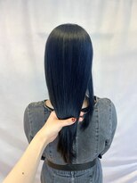 サラ ビューティ サイト 春日(SARA Beauty sight)&nbsp;深めでクールに☆ブルーシルバー/ブルー系カラー/ブリーチカラー