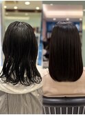 【6000コース】アイロンなし艶感パーマ落とし