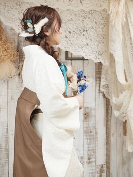 アーミー(Aremy)の写真/【早朝予約可能】着崩れしにくいスタイルで、思い出に残る瞬間を演出します*和装をもっと美しく♪