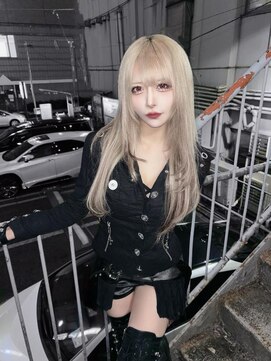 インク 渋谷(INK.) イメチェンヘアスタイルアンブレラカラーピンクベージュ