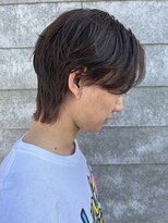 ヒュイル バイ ニアウ(Hwyl by Niau)&nbsp;メンズマッシュパーマセンターパートマニュアンスパーマ