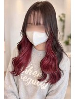 サロン(SALON)&nbsp;インナーカラー/チェリーレッドカラー