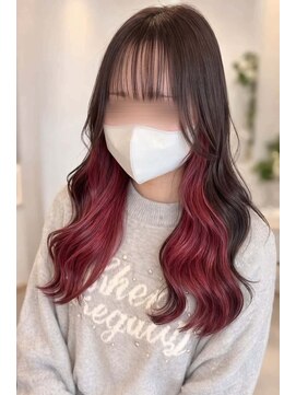 サロン(SALON) インナーカラー/チェリーレッドカラー