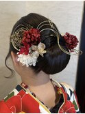 和モダンタイトシニヨン