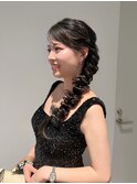 【ZEST中野/KOTOMI】2次会アレンジ/サイド編み下ろし