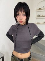 ヨーテ(yote)&nbsp;moeka＊黒髪ウルフカット×顔まわりレイヤー