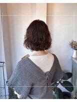 シーソー(SEA SAW) くせ毛を活かしたパーマ風ワンレンボブ