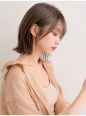 武蔵小杉/結べるくびれボブ/ミントベージュ/ウルフ