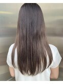 【KON】艶ベージュ_ココアブラウンフリンジウェーブ