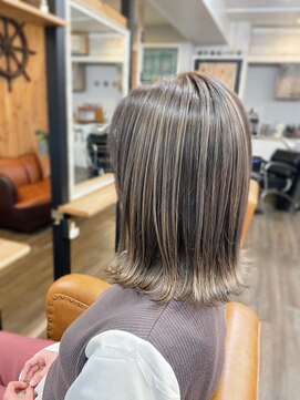 トルチェ(toRtue) 切りっぱなし メッシュ バレイヤージュ