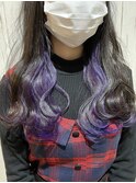 #インナーパープル#インナーカラー#ラベージュ#くすみピンク
