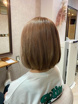 ユッカ エコル 塚口(YUCCA ekolu) ekolu style 367/プツッとボブ/ミルクティーベージュ