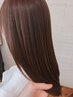 髪質改善縮毛矯正+髪質改善トリートメント+頭皮診断+炭酸バブルスパ￥34900