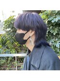 メンズネイビーマッシュウルフ