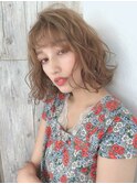 大人可愛い/ショコラアッシュ/ヘルシースタイル/ふんわりカール