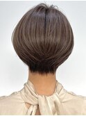 30代40代大人女性/前髪なしショートボブ/ショートヘア/髪質改善