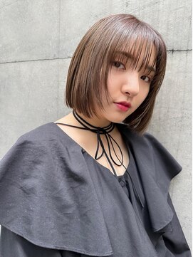 サンバレー(SUNVALLEY) 小顔顔まわりレイヤーミニボブチョコレート