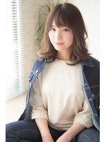 クシュ 所沢西口プロぺ通り(kusyu... )&nbsp;黒髪/グレーベージュ/レイヤーロング/前髪パーマ/所沢ハイライト