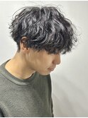 波巻きスパイラルパーマ波巻きパーマメンズマッシュガン太田