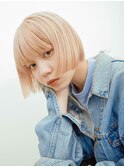 ハイトーンボブ ブロンドベージュ マチルダボブ