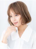 外国人風カラーくせ毛風エアリーミディe古河20代30代40代