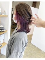 ニド(2do)&nbsp;パープルインナーカラー&レイヤー