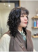 ハードパーマ/黒髪パーマ/くるくるパーマ/スパイラルパーマ