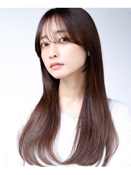 エインアンリー 明治神宮前(AIN.ANLY.) 20代30代大人かわいいナチュラル暗髪エアーストレートヘア