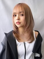 サンクプロジェクト(cinq PROJECT)&nbsp;ミルクティーベージュダブルカラーハイトーンカラーレイヤー韓国