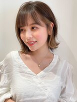 マイラ 銀座(myla)&nbsp;似合わせカットメルティカラーフェミニンウェーブミディアムボブ