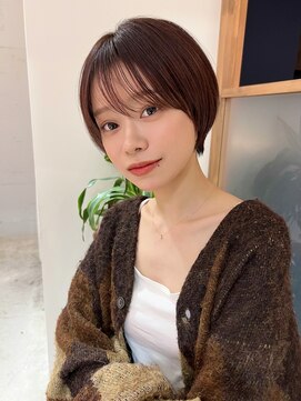 ラミエ バイ メルト 吉祥寺(lamie by melt) *滝田*ココアブラウンワインレッド似合わせ小顔ショーカットボブ