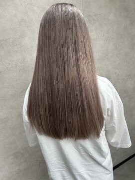 ルノン(LUNON) ミルクティーベージュ/ハイトーン/ケアブリーチ/韓国/ロングヘア