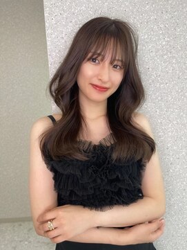 リリー(Lilley) くすみベージュ×姫カットレイヤー×韓国風巻き【ayana】